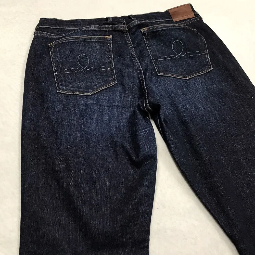 LUCKY Selvedge Jean Women 12/31 (32x32) Sofia Skinny Dark Wash Cone Denim USA
